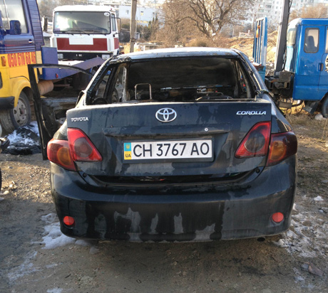 Помощнику депутата от «УДАР» Дмитрию Белоцерковцу сожгли авто