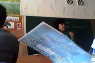 В запорожской школе учителя агитируют против Евромайдана