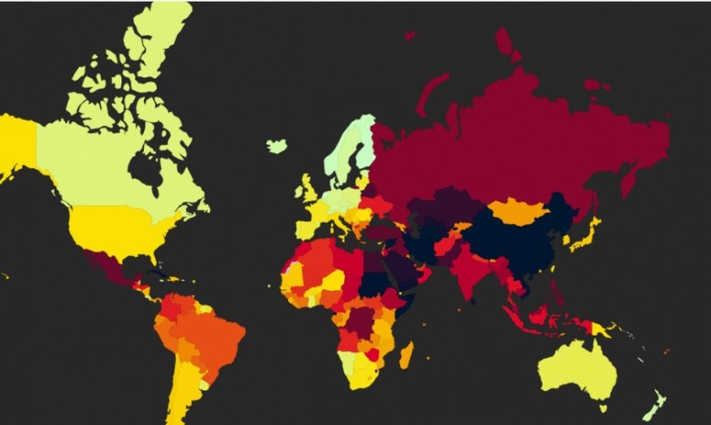 Украина заняла 127 место в рейтинге свободы прессы