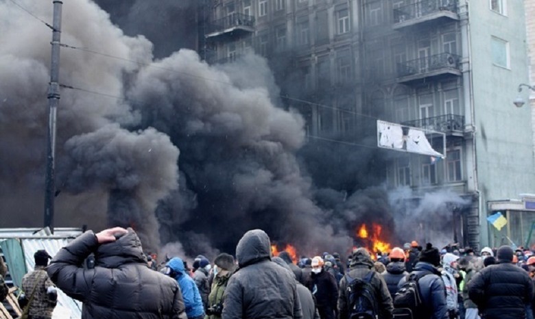 Банки в центре Киева временно не работают