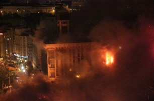 В МВД говорят, что «Дом профсоюзов» поджог «Правый сектор»