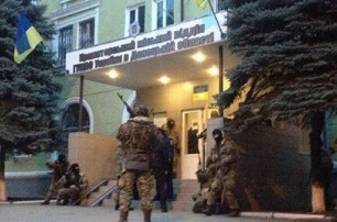 Захват горотдела милиции в Краматорске (видео)
