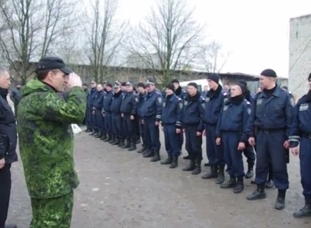 В Горловке часть милиции перешла под командование россиян
