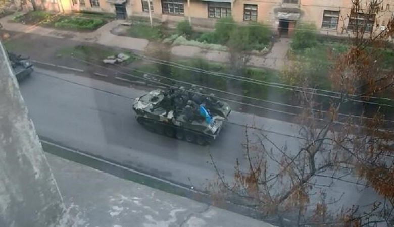 В Краматорске четыре украинских БМД прорвали блокаду