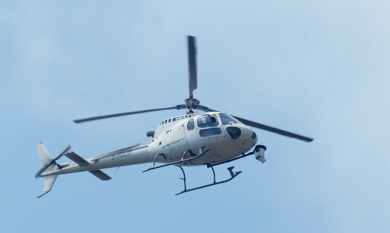 В центре Донецка обстреляли вертолет
