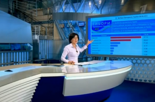 Российское ТВ дает картинку с победой Яроша на выборах