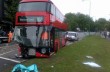 В Лондоне перевернулся автобус