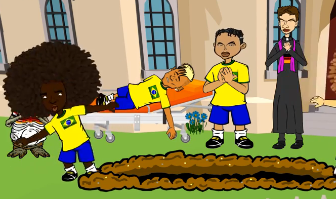 Разгромный матч Германии с Бразилией «экранизировали» в мультфильме (видео)