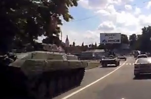 В Донецке колонна ДНРовцев выдвинулась в сторону аэропорта