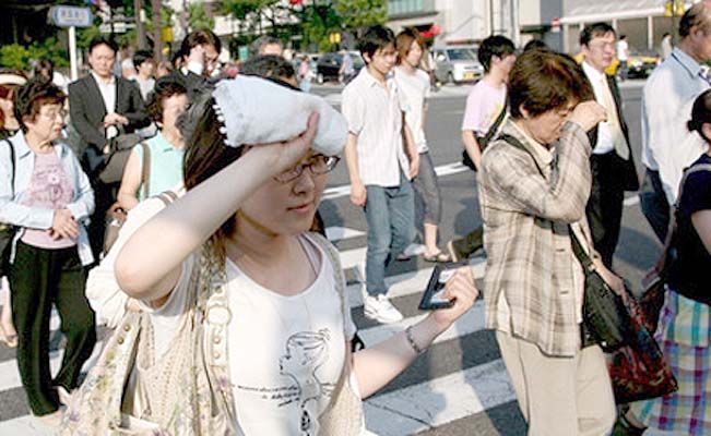 В Японии из-за жары госпитализированы более 250 человек