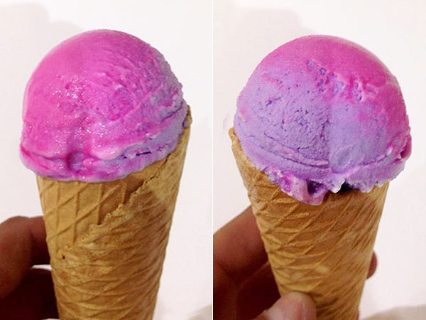 В Испании создали мороженое, меняющее цвет