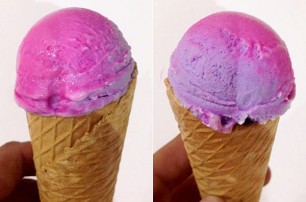 В Испании создали мороженое, меняющее цвет