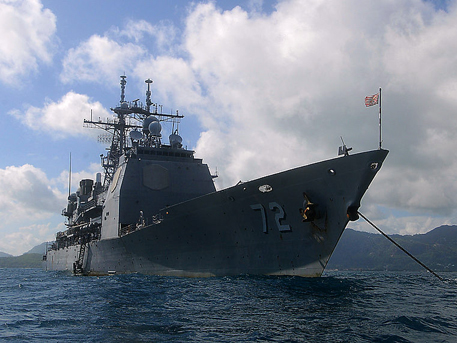 В Черное море вошел американский крейсер Vella Gulf