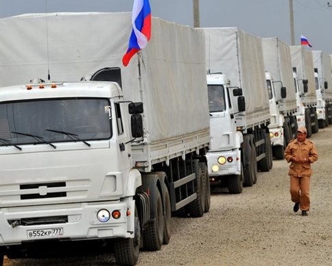 Третий «гуманитарный конвой» из России прибыл в Донецк