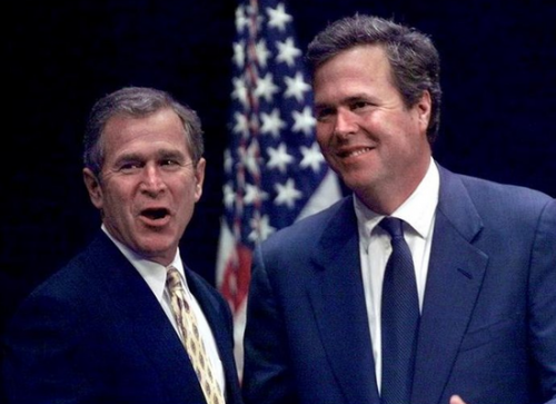 Джордж Буш-младший сватает своего брата Джеба в американские президенты