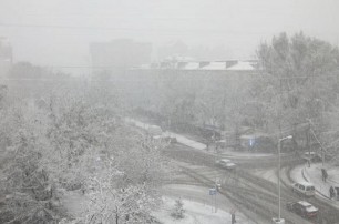На Западной Украине выпал снег