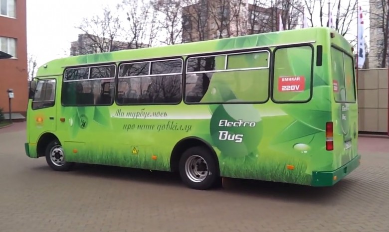 "Взгляд" заснял новый украинский электробус (Видео)