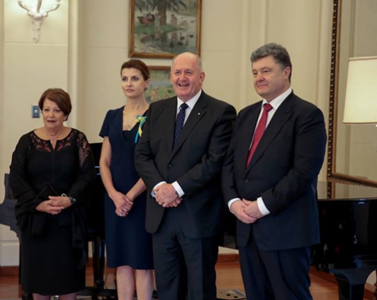 Чета Порошенко встретилась с австралийским генерал-губернатором