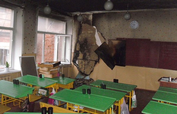 В Полтавской области загорелась школа