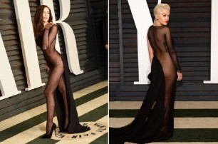 Голливудские актрисы явились на оскаровскую вечеринку почти голыми