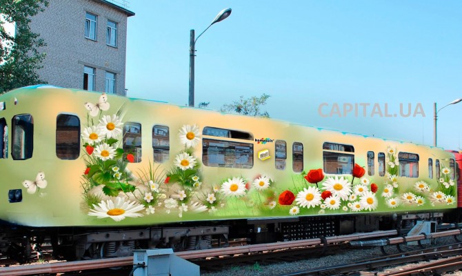 На 8 марта Киевский метрополитен подарит "Вагон цветов"