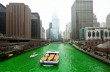 В Чикаго выкрасили реку ко Дню святого Патрика (видео)