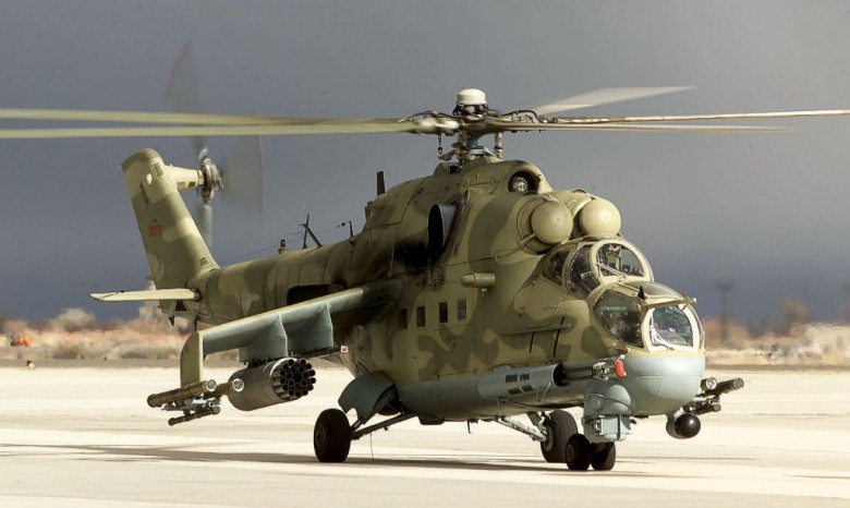 Под Киевом разбился военный вертолет МИ-24