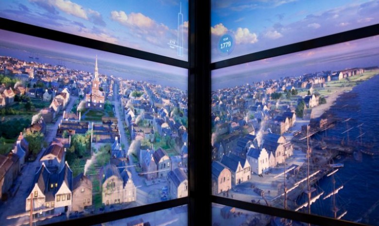 Фантастический лифт в новом здании Башни Свободы в Манхеттене