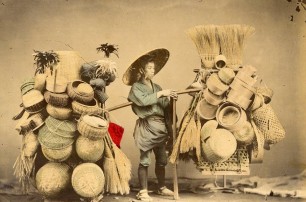 Японские самураи и их женщины на первых цветных фотографиях