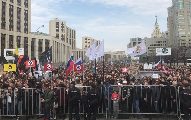 Россияне вышли на митинг против блокировки Telegram