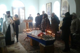 На Николаевщине священники УПЦ отпели погибшего воина