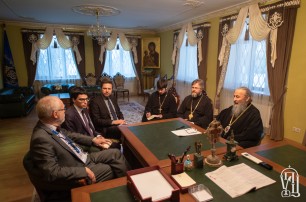 Митрополит Онуфрий встретился с Главой Миссии ОБСЕ по наблюдению за выборами
