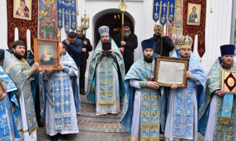 В Свято-Георгиевском монастыре на Черниговщине почтили Даневскую икону Божией Матери