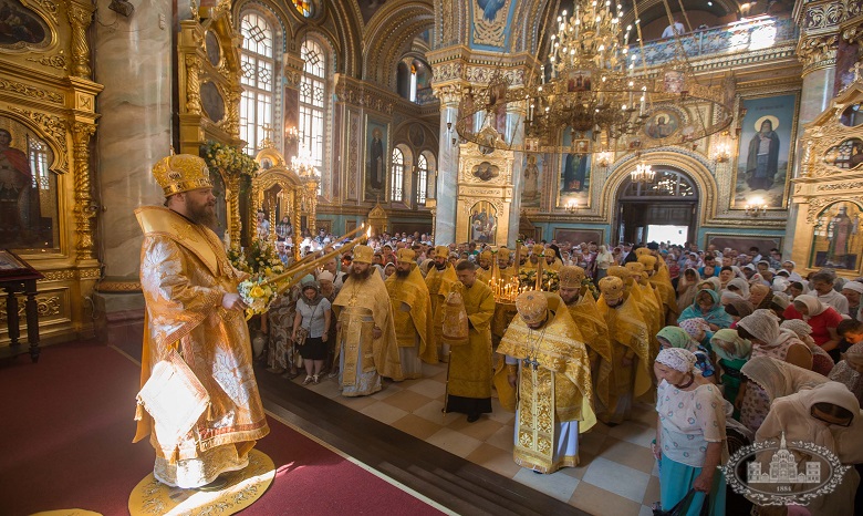 Одесский монастырь XIX века отметил престольный праздник