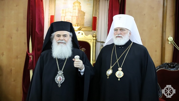 Иерусалимский Патриарх заявил о том, что в Украине поддерживает лишь одну Церковь