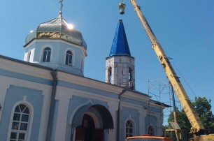В Мелитополе увеличили колокольню кафедрального собора УПЦ, чтобы лучше был слышен звон