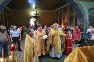 В Запорожской области верующие УПЦ молились об отмене ЛГБТ-парада