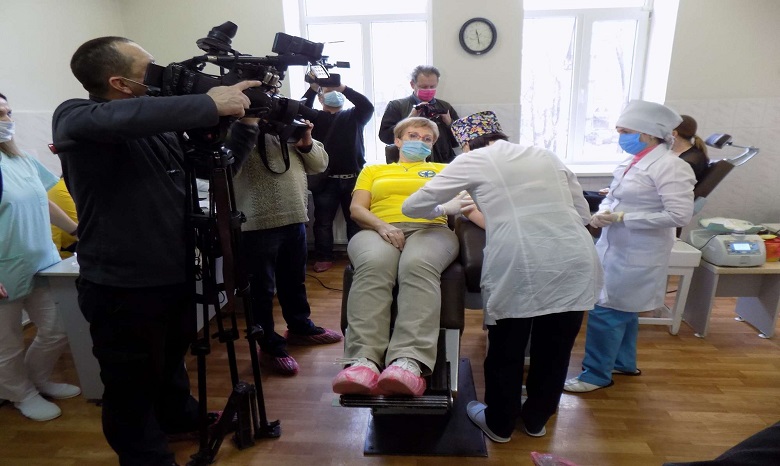 В Запорожье при поддержке УПЦ известные спортсмены стали донорами крови для больных детей