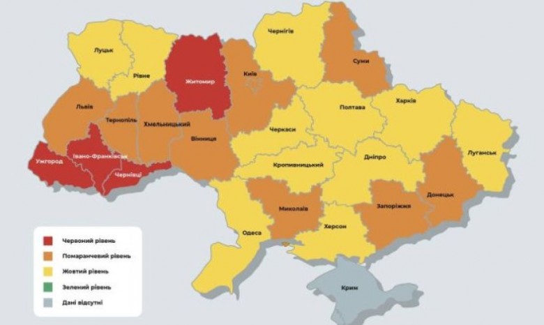 9 областям угрожает "красный" карантин, тяжелых больных COVID все больше