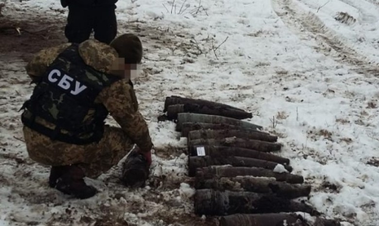 На Луганщине СБУ обнаружила тайники боевиков со снарядами дальнобойной артиллерии