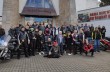 Сотни киевских байкеров возложили цветы к памятнику воинам-мотоциклистам на Лютежском плацдарме