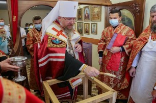 В Изюмской Центральной городской больнице освятили новый храм УПЦ