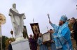 В Северодонецке УПЦ освятили памятный знак в честь Покровы