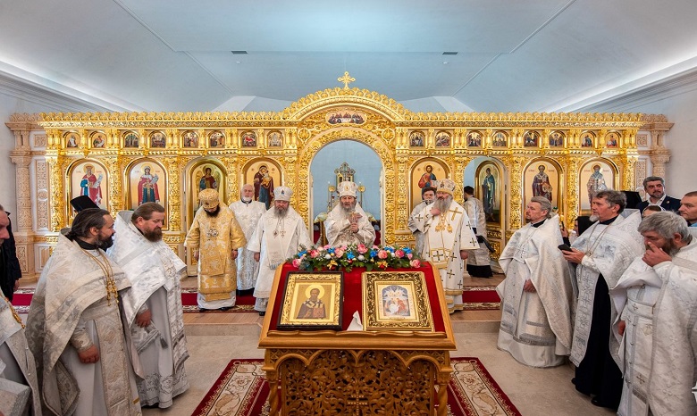 На Волыни Предстоятель УПЦ освятил новый храм в Зимненском монастыре