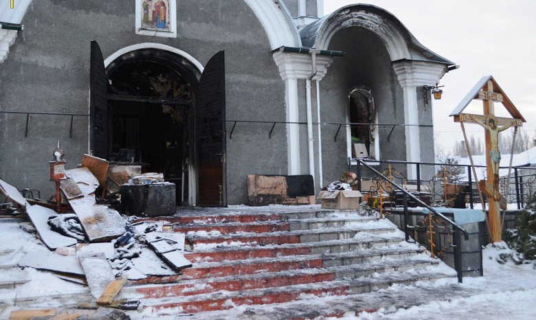 На Черниговщине горел храм УПЦ - предварительная версия поджог