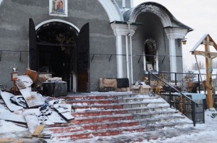 На Черниговщине горел храм УПЦ - предварительная версия поджог