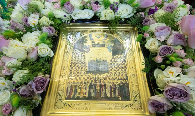 В столичной лавре верующие УПЦ отметили Собор всех преподобных Киево-Печерских