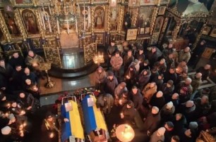 В епархия УПЦ отпели погибших украинских воинов