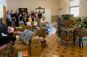Мукачевская молодежь УПЦ раздала 4 тонны продуктов жителям Киевщины