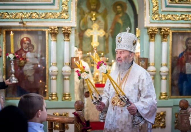 Предстоятель УПЦ возглавил престольный праздник столичного Вознесенского храма